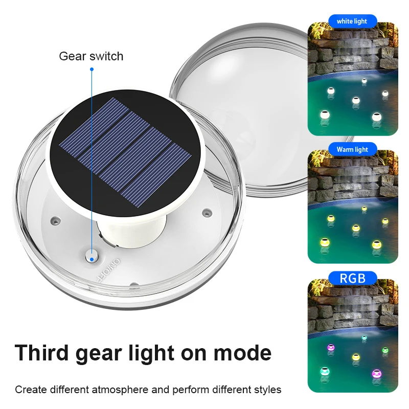 

Led Colorful Light Control Night Light Solar Charging Water Ball Lamp Swimming Pool Party Rgb Light Water Floating Light New Hot