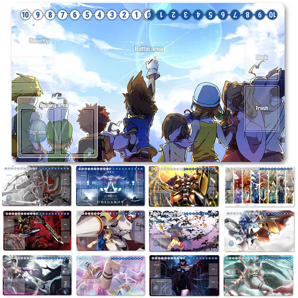 

HOT Board Game DTCG Playmat Table Mat Size 60X35 cm Mousepad Play Mats Compatible for Digimon TCG CCG RPG-701735