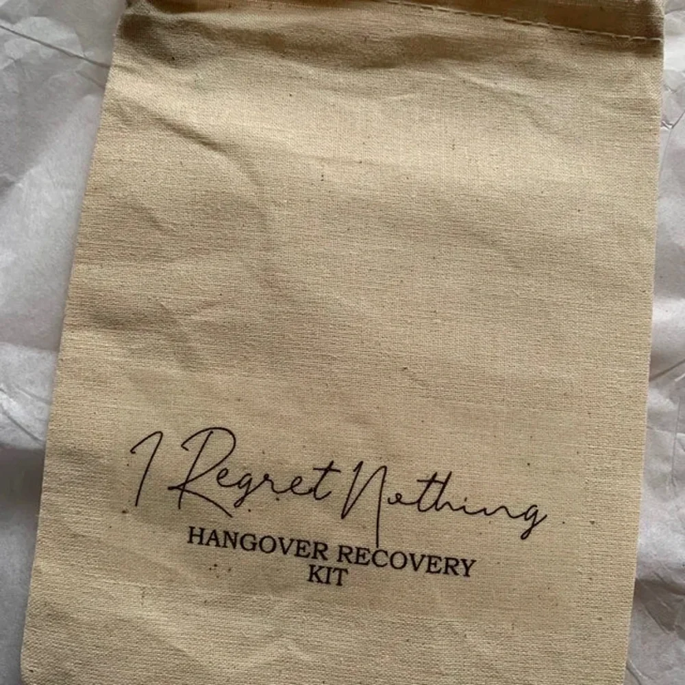 Сумки для набора похмелья Я рекрет ничего не свадебные сувениры Спасибо набор