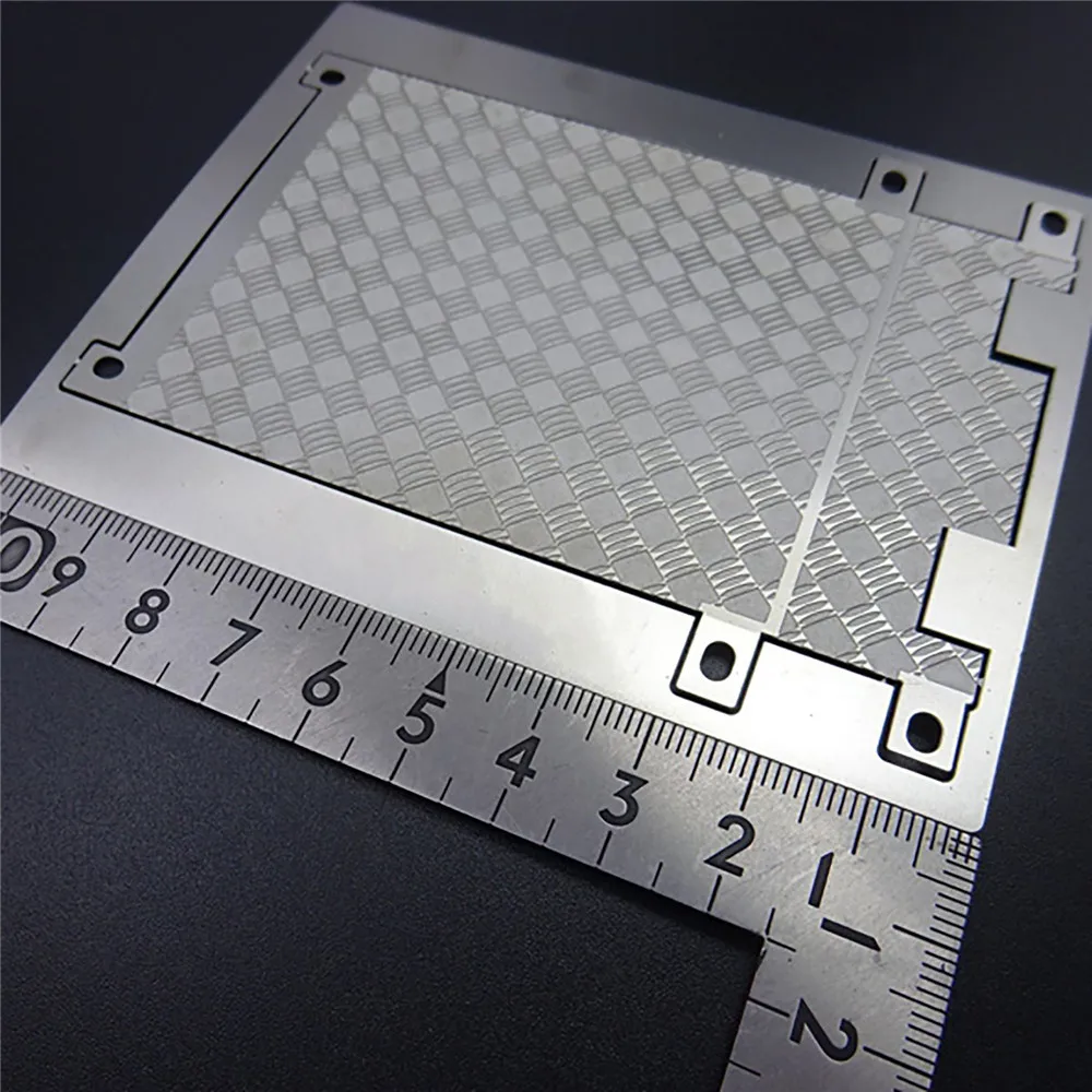 

High Quality Stainless Steel Decorative Cover Anti-Slip Pattern Metal Decorative Board for 1/14 King's Tail Beam