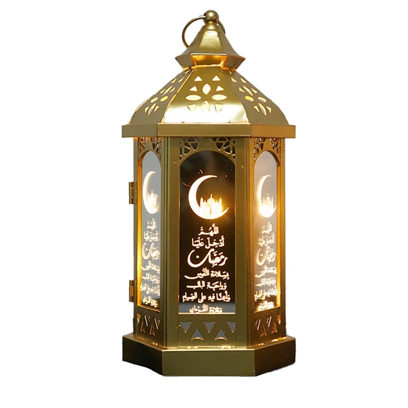 

Eid Mubarak LED Lantern Wind Lights Ramadan Decorations For Home Ramadan Eid Al Adha Muslim Islamic Party Decor