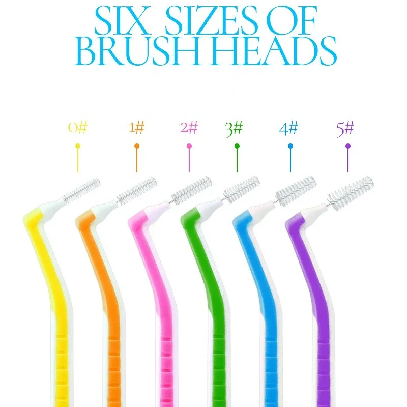 

Interdental Brushing Interdental Brushing Braces Tooth Gap Cleaning Adult Children Straightening L-shaped Tooth Gap Brush 20+2