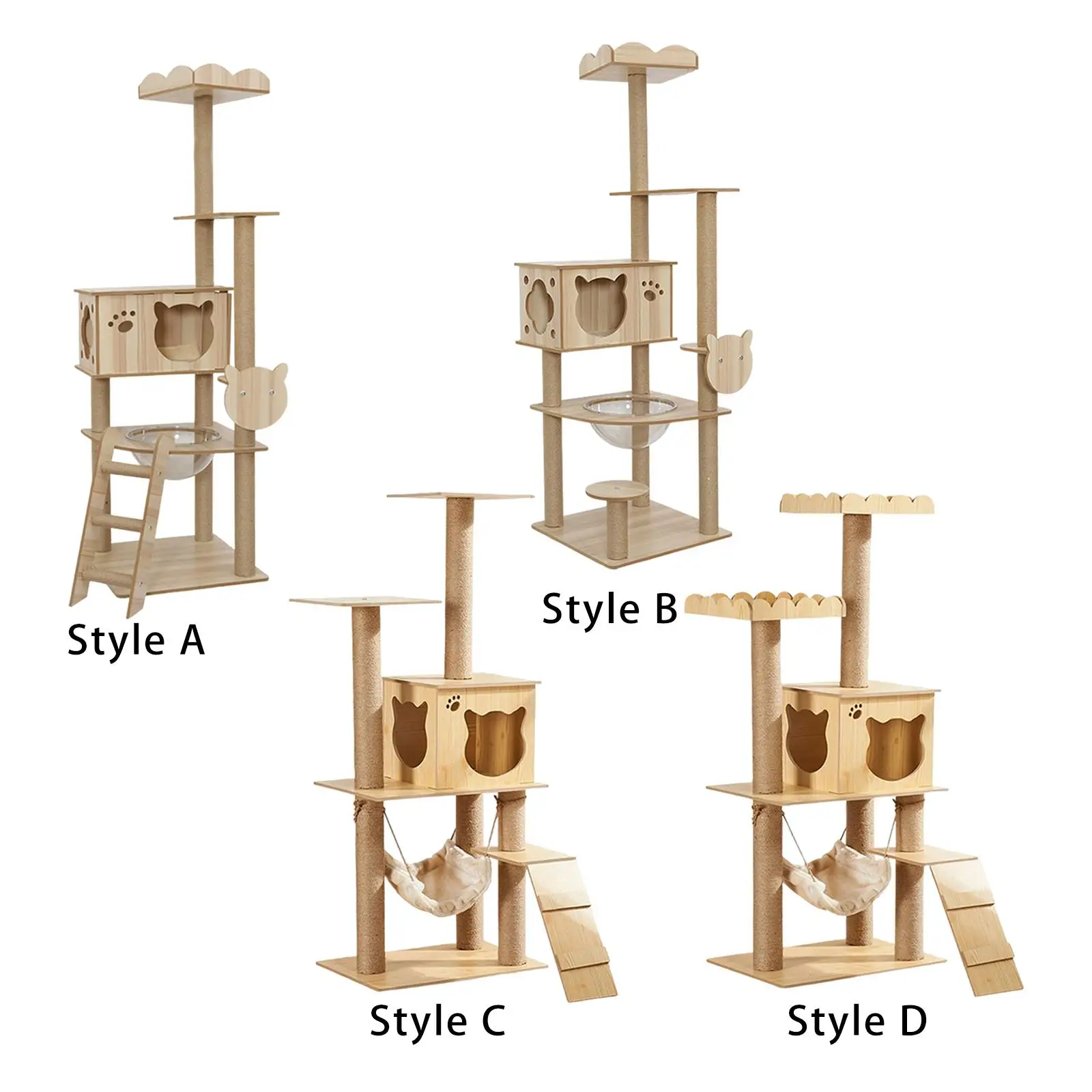 

Cat House Play Structure Multi Layer Platform Cat Shelter for Cat to Play, Exercise, and Relax