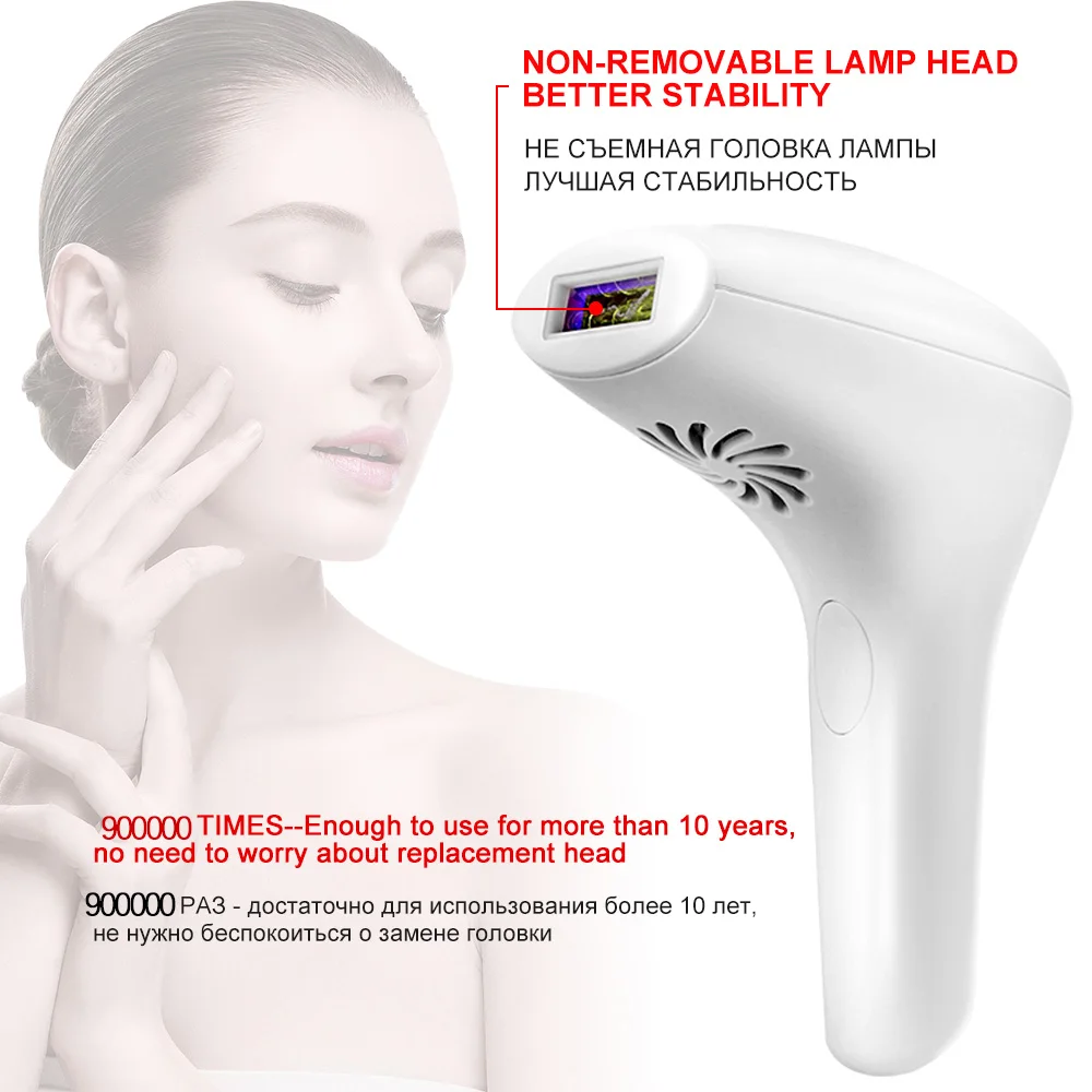 

Women Laser Hair Removal Professional IPL Laser Epilator Female Pulsed Light Electric Depilatory Device For Facial Body Bikini