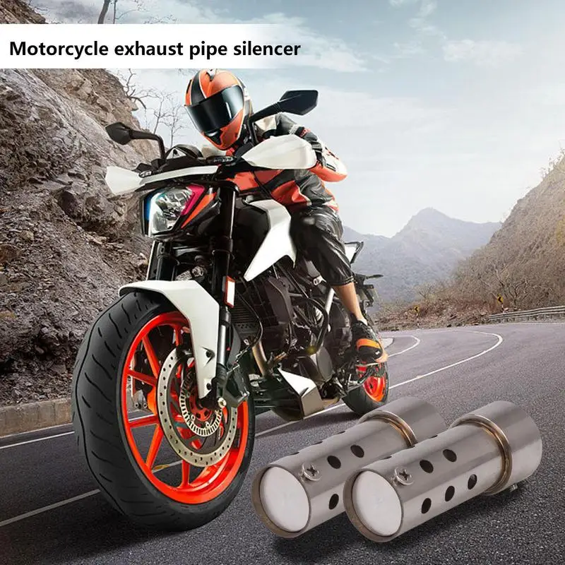 

Motorcycle Muffler Exhaust Pipe Stainless Steel Motorcycle Exhaust Muffler Pipeline Rust Proof Exhaust System Motocross Accesory