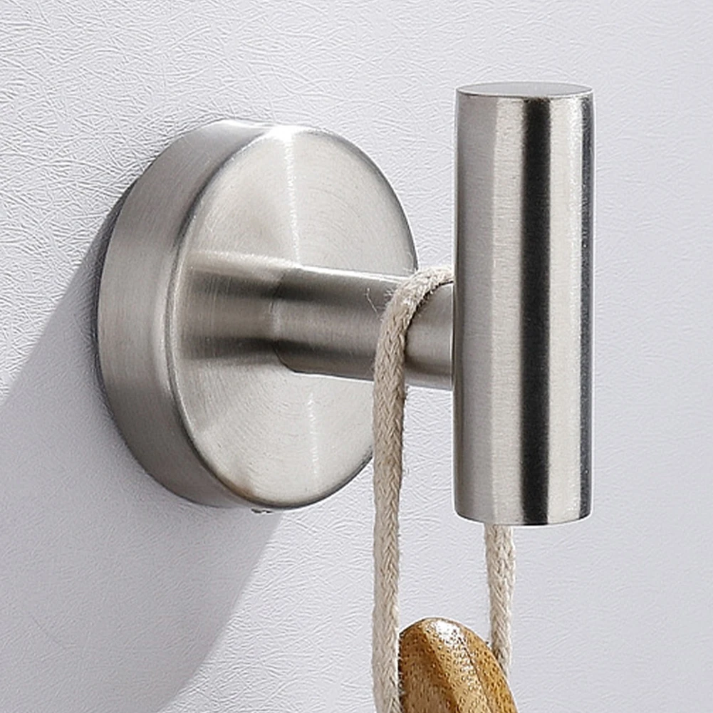 

Stainless Steel Creative Towel Rack Multifunctional Wall Hook Hanger Modern Wall Mounted for Clothes Key Storage