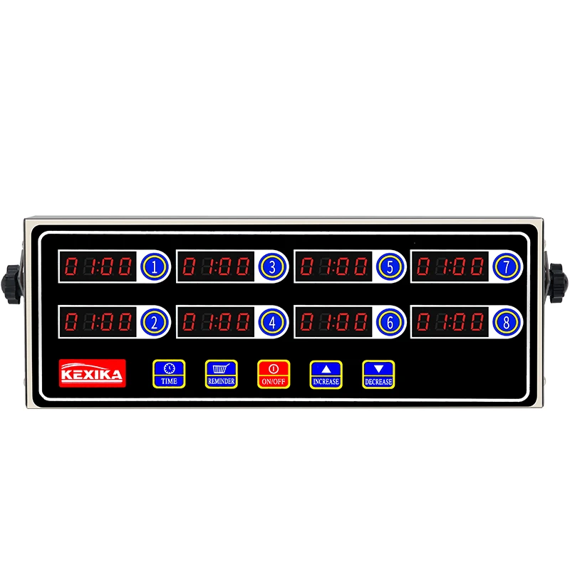 Коммерческая восьмая 8-канальная клавиша кухонный таймер цифровая кнопка