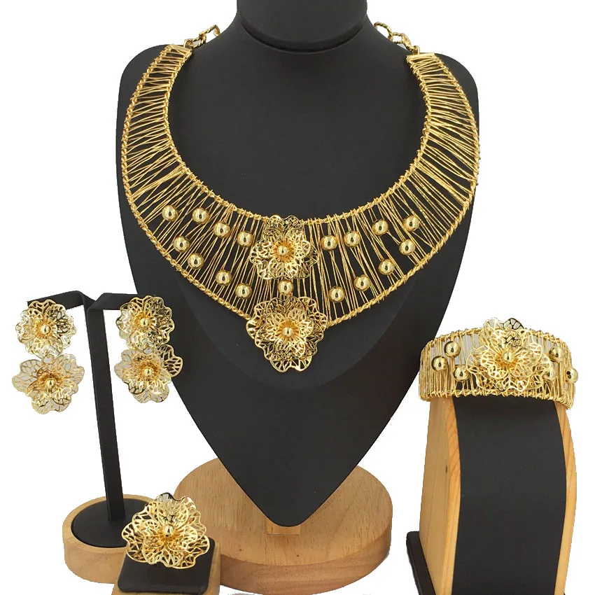 

Yuminglai Dubai Jewelry Set 18 k Gold Jewelry Brazilian Gold Jewelry Italian Gold Jewelry Set FHK12938