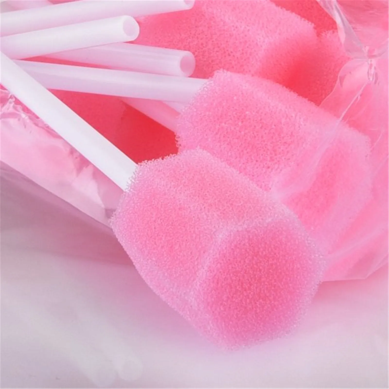 

100pcs Cleaning Mouth Swabs Foam Sputum Sponge Stick For Oral Medical Use Oral Care Disposable Oral Care Sponge Swab Tooth