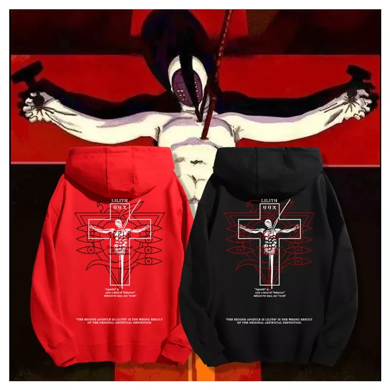 

2023New 2nd Angel Lilith Print Sweatshirt Pullover Hoodie 2021 Long Sleeve Autumn Winter Clothing