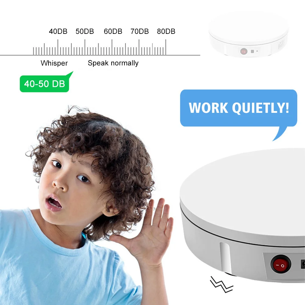

22/30CM 360 Degree Smart Electric Turntable With Remote Photography Display Turntable Load 50KG Load Rotating Exhibition