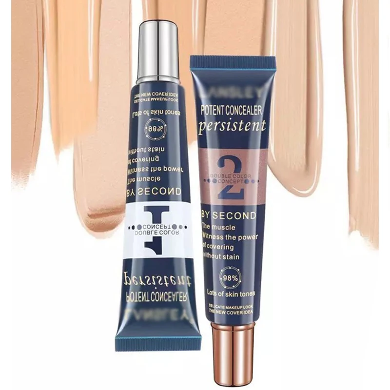 

2 in 1 Flawless Liquid Foundation Adjustable Concealer Waterproof BB Cream Long Lasting Makeup Moisturizing Beauty Cosmetics