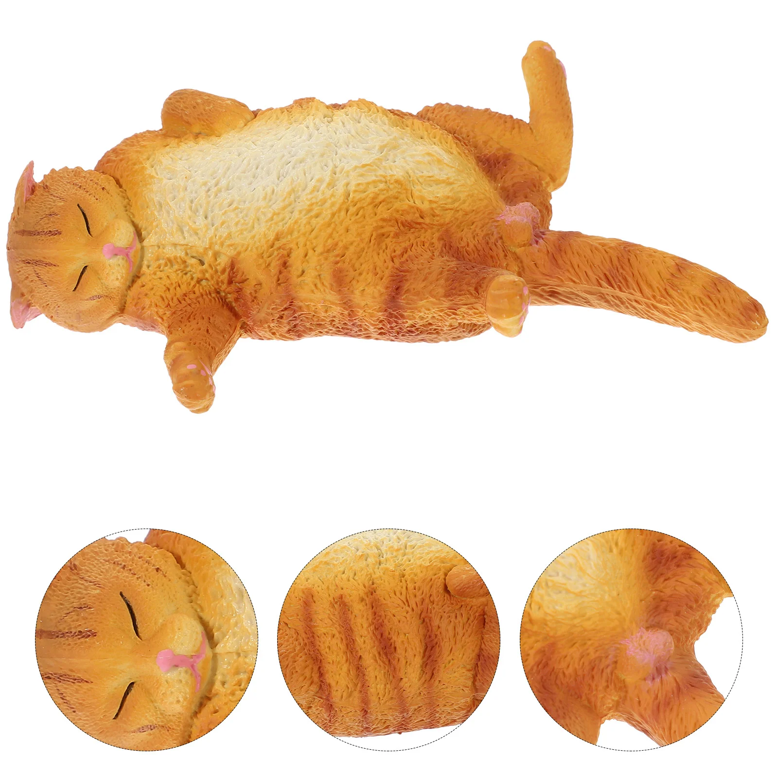 

Plastic Miniature Cat Cartoon Kitten Craft Small Ornament Simulation Artificial Figure Toy Decoration Figurine wanderer