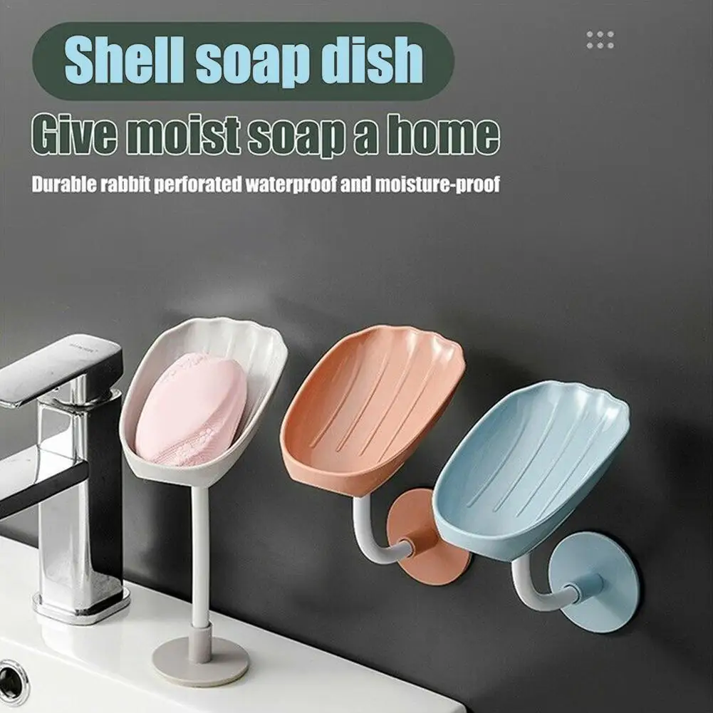 

Коробка для мыла на присоске, держатель для мыла, дренажная стойка, коробка для туалетного мыла, портативный держатель для мыла в форме лист...