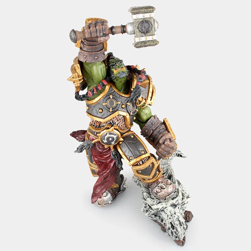 

[VIP] 26cm DC WOW Thrall The Orc Shamman Action Figure Toys Doll Tribal chief PVC ACGN Figure statue Collectible Model kids gift