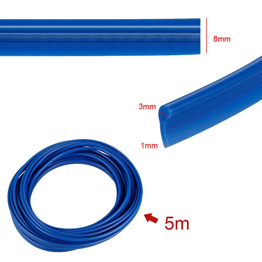 

5M Car-styling Trim Strip Blue Car Interior Decorative Moulding Line Flexible Door Gap Auto Accessories Interior Parts