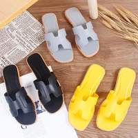 summer newstyle home ladies slippers solid color personality sandals home indoor non slip slippers ladies beach shoes for women