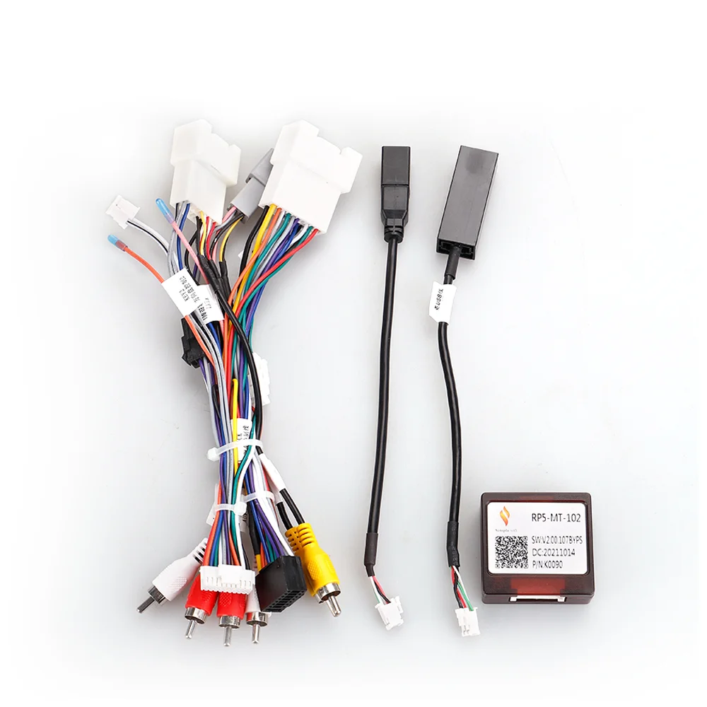 

Car 16pin Audio Wiring Harness With Canbus Box For Mitsubishi Outlander Pajero Stereo Installation Wire Adapter