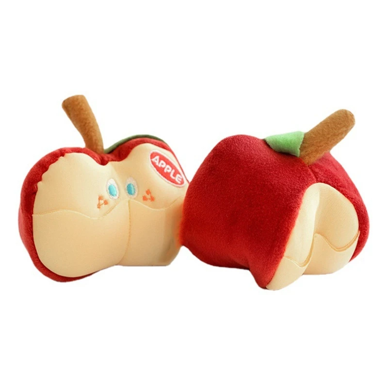 Игрушка-собачка плюшевая яблоко Интерактивная игрушка-пищалка для жевания