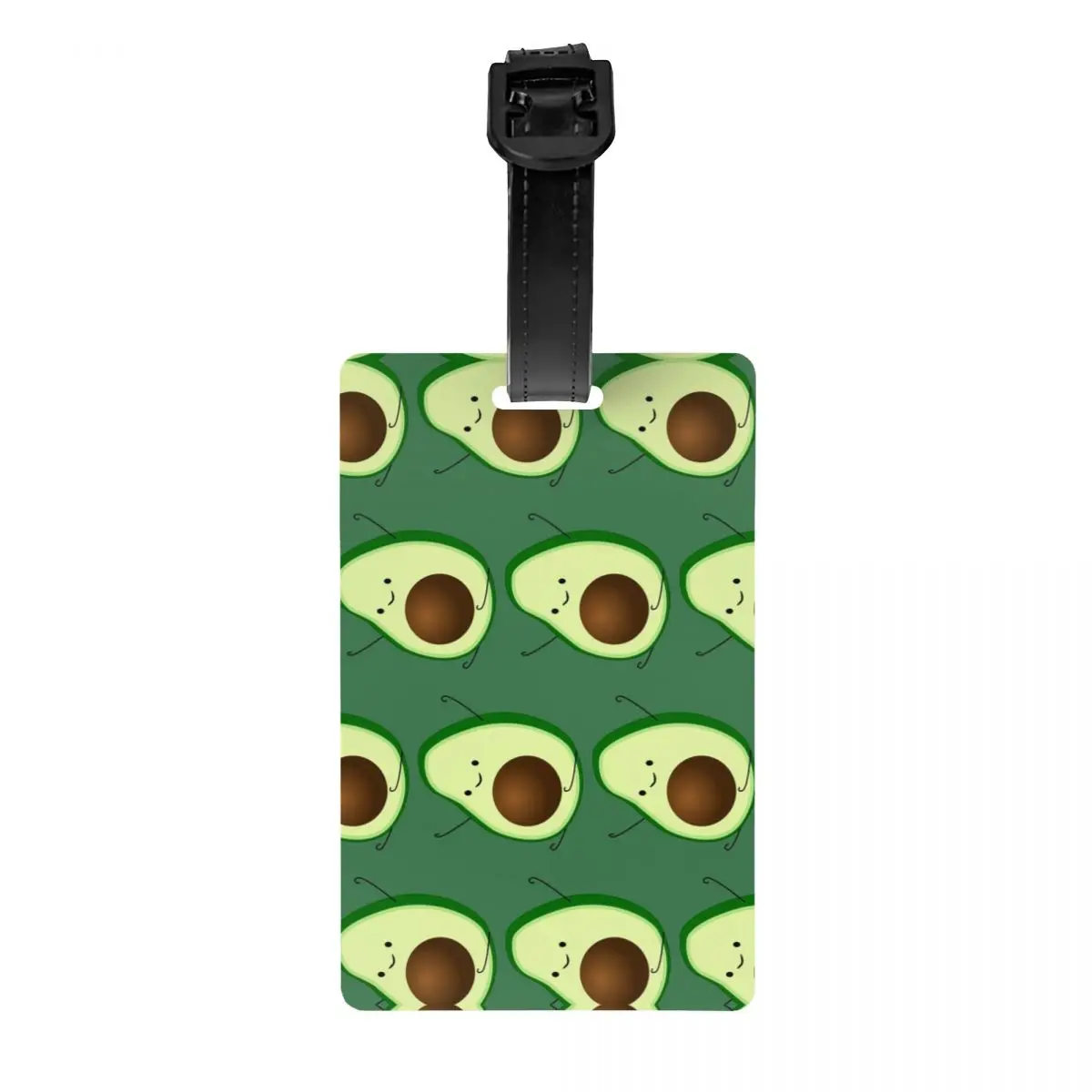 

Avocado Luggage Tags Custom Vegan Food Baggage Tags Privacy Cover Name ID Card