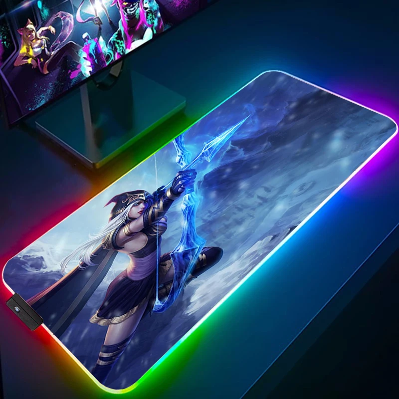 

Mousepad Gamer LOL Jinx Mouse Mat Keyboard Desk Pad Pc Cabinet Gaming Accessories Mats Xxl Anime Carpet Rgb Large Computer Speed