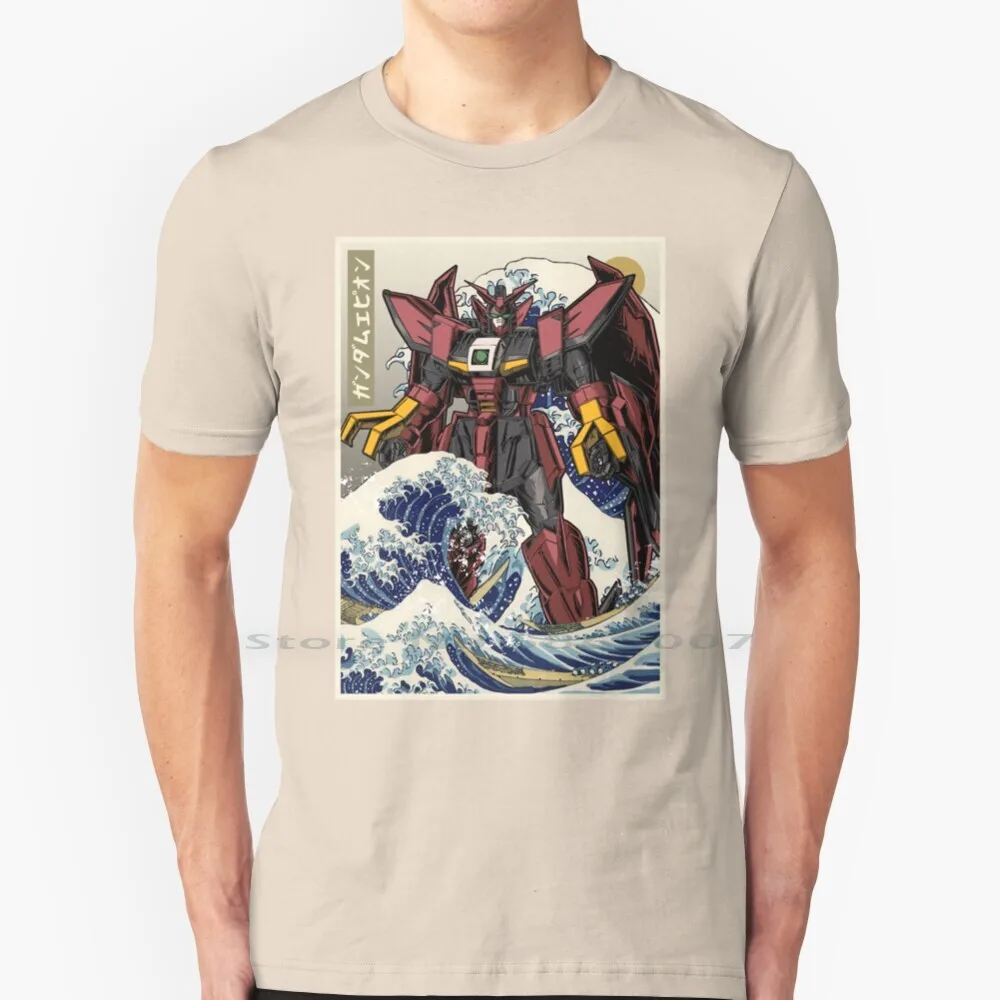 Фото Футболка Hokusai Epyon, 100% хлопок, Mg Epyon Zechs, рубашка с рисунком миризе, милардо четыре раберба, стрела, ноль крыла, тяжелые руки Nataku №1
