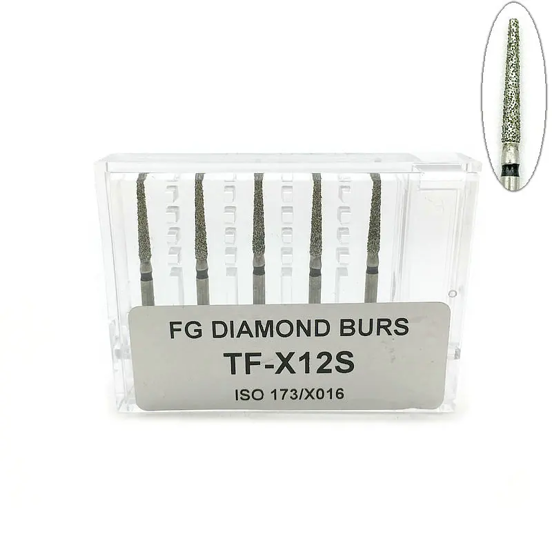 

5pcs Dental Diamond Burs Drills Super Coarse Polishing Whitening Product Dental High Speed Burs TF-X12S