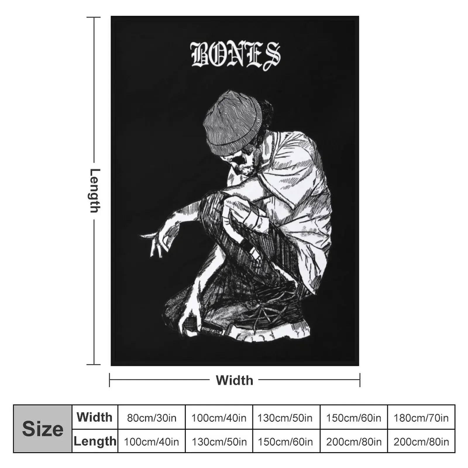 Натянутое одеяло Sesh Bones премиум-класса рождественские подарки пляжная кровать