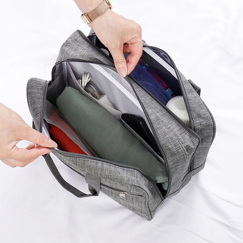 Oxford Cloth Travel Bags Large Capacity Carry On Luggage Bag Men Wet And Dry Separation Duffel Bag Travel Toiletries Storage Bag