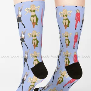 Imported The Princess Of Pop - Britney Spears Faceless Portrait Montage Socks Men Cute Pattern Funny Autumn B
