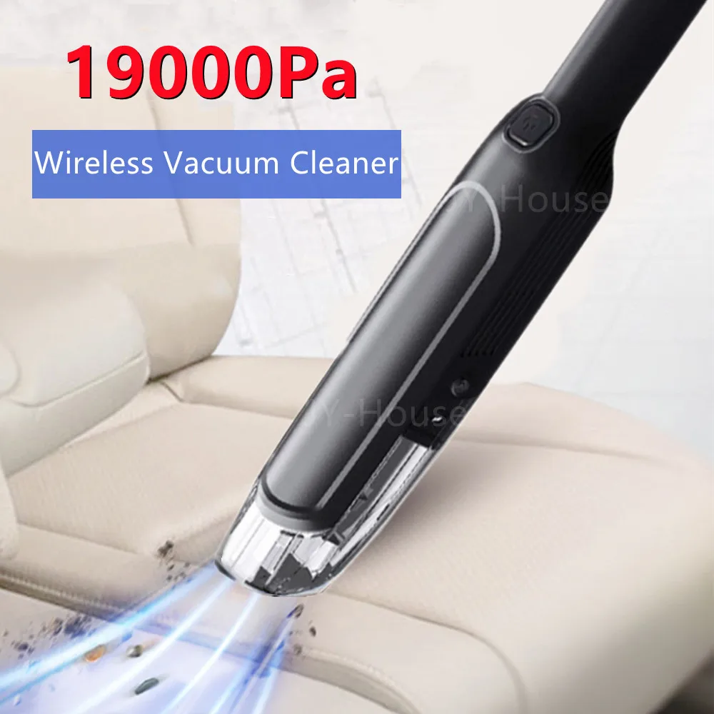 Беспроводной автомобильный пылесос 19000 па мощный ручной с 2 встроенными