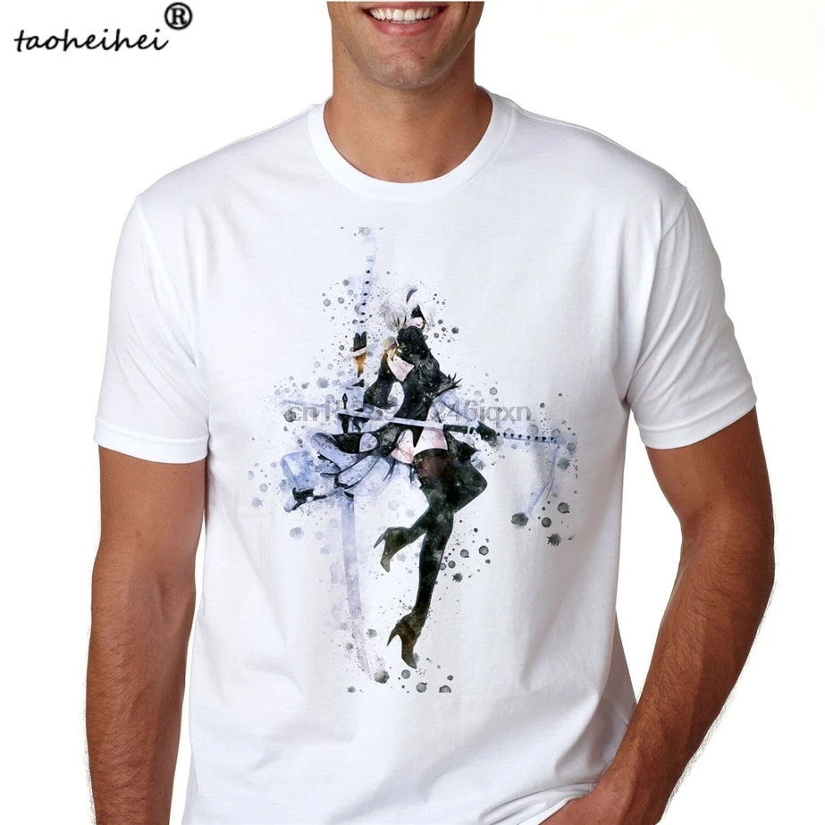 Футболка Nier Automata унисекс хлопковая футболка для ПК игровая высшее качество