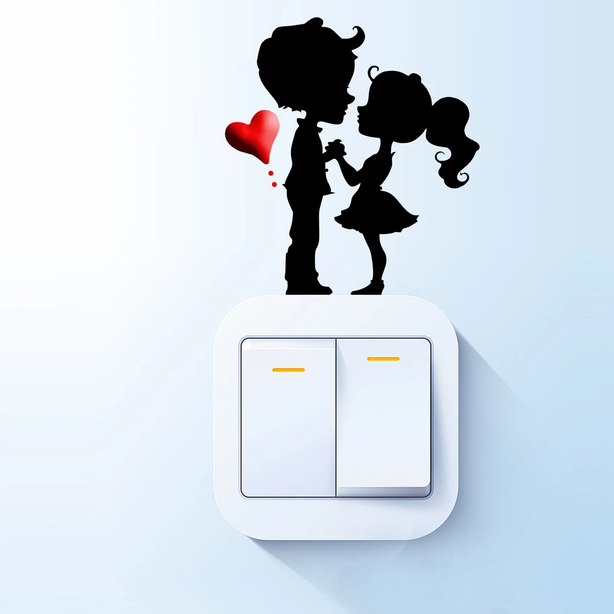 1 шт. переключатель яркости милая фотография наклейка с поцелуем для пары