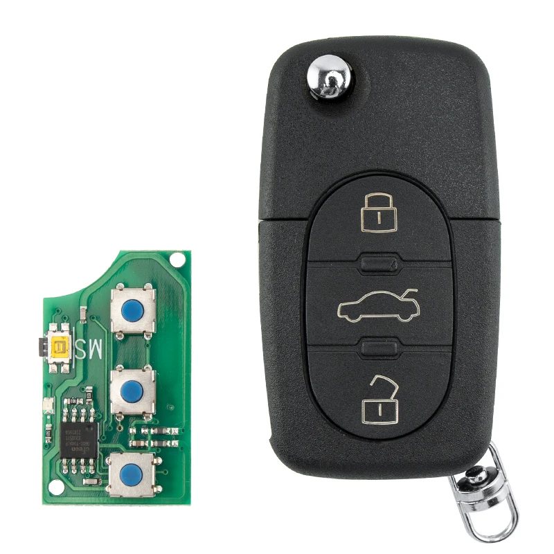 LIXIANG для Audi A3 A4 A6 A8 TT RS4 Quattro старые модели 433 МГц id48 чип MYT8Z 0837231 4D0 837 231 A/N/K/R Складной