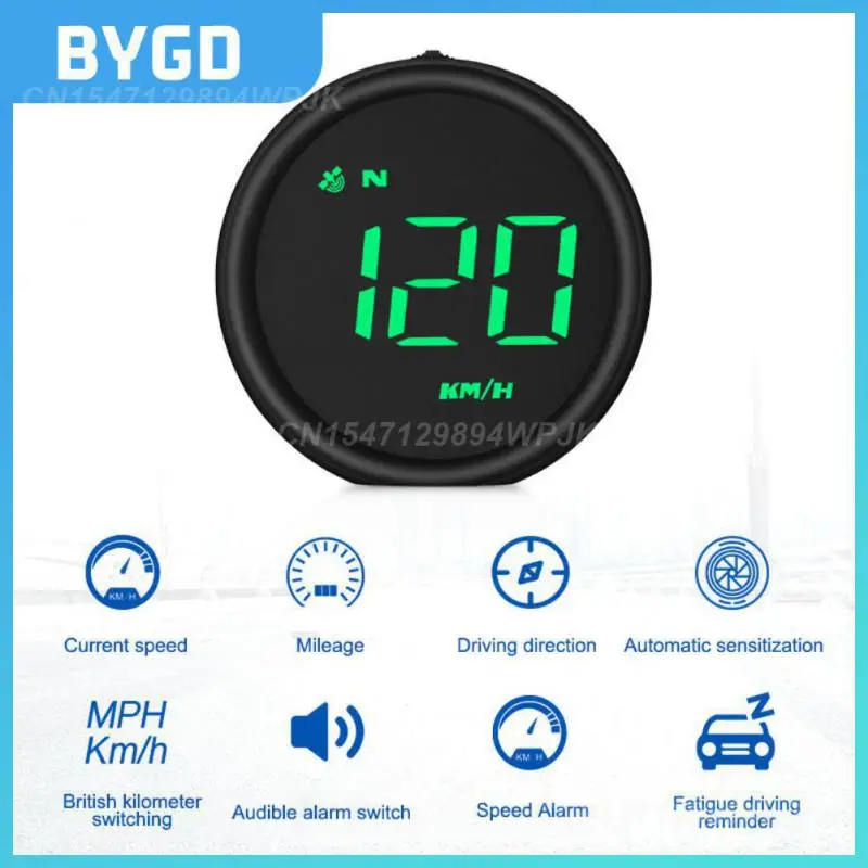 

Portable Water Temperature Gauge Plug And Play Hud Head Up Display Auto Fuel Consumption Volt Meter Car Accessories 2.6 Inch Abs