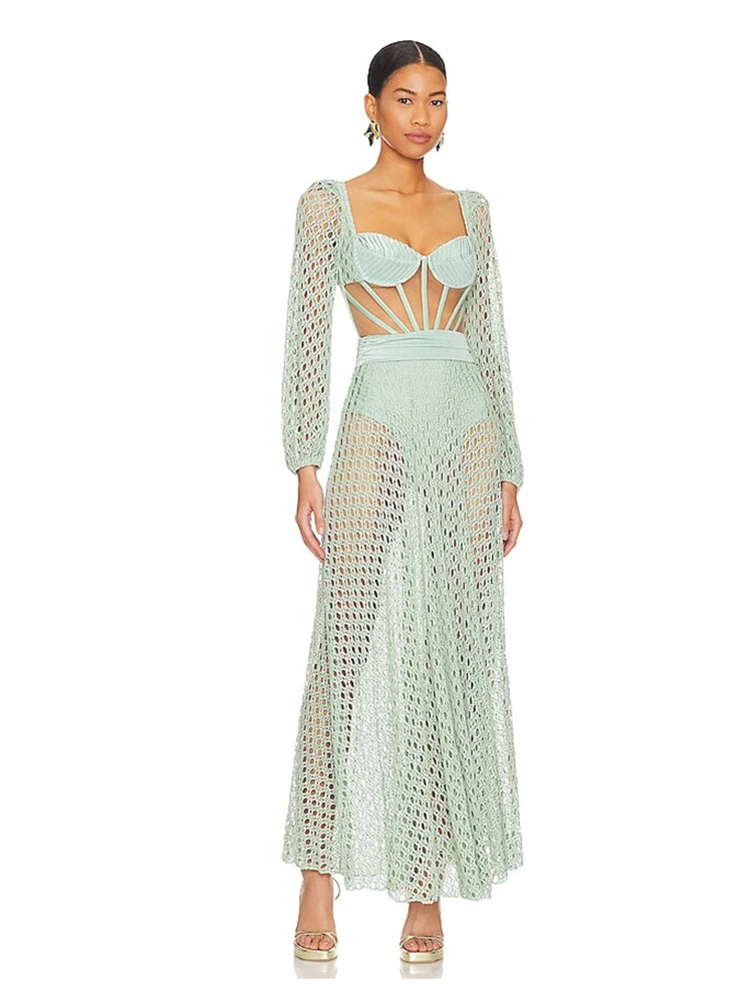 Рисунок 3 - Вязаное крючком платье из натуральной