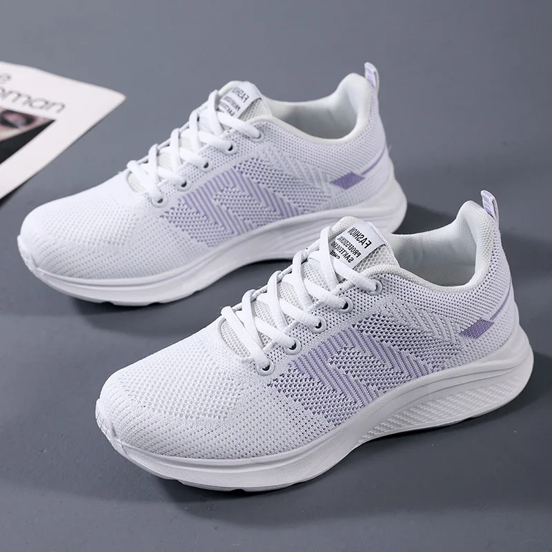 Women's Shoes Sports Shoes Women's Spring/Summer 2023 New Light Travel Leisure Breathable Running Shoes Soft Sole