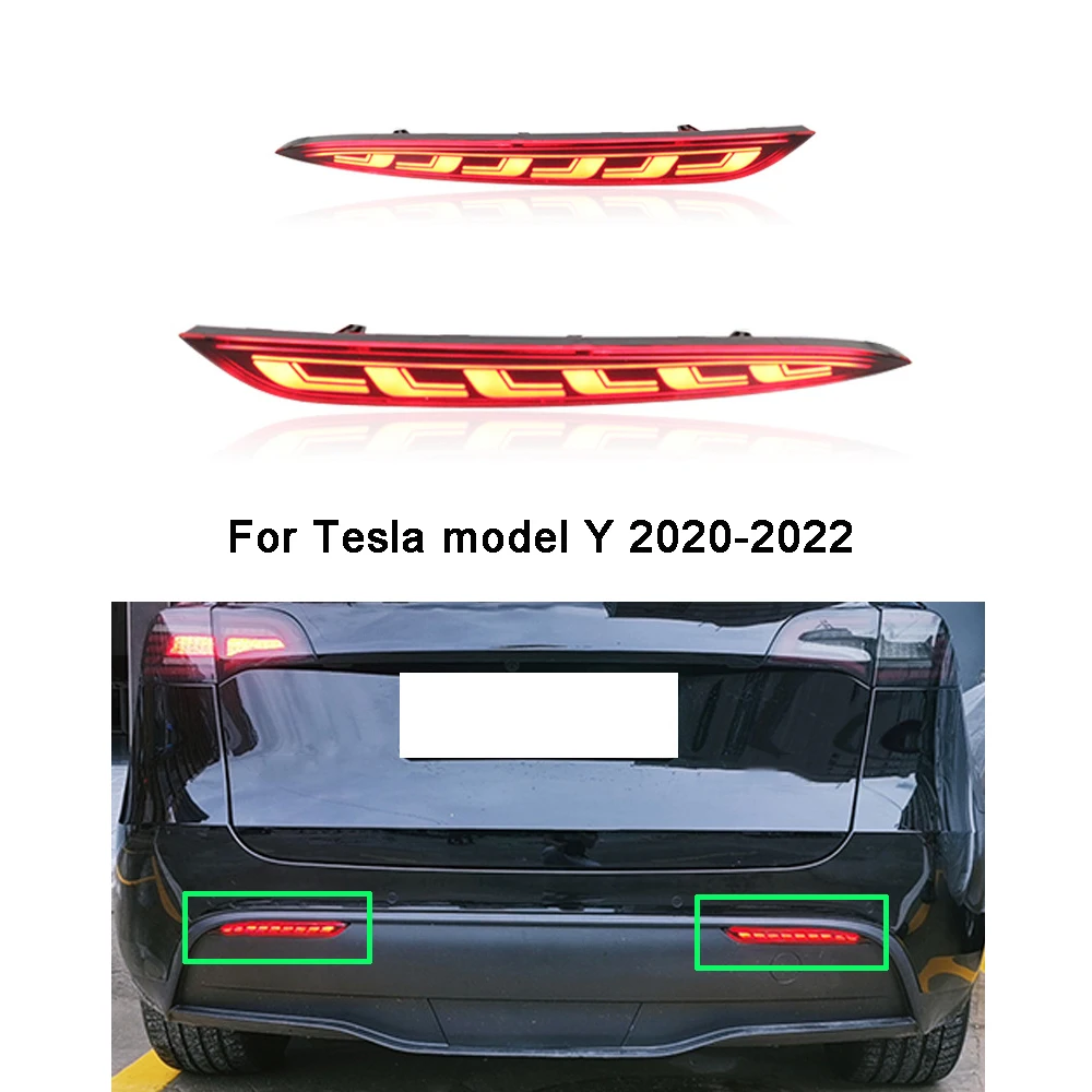 

Светильник для заднего бампера светильник для заднего бампера, сигнал поворота, стоп-сигнал для Tesla модели Y 2020-2022