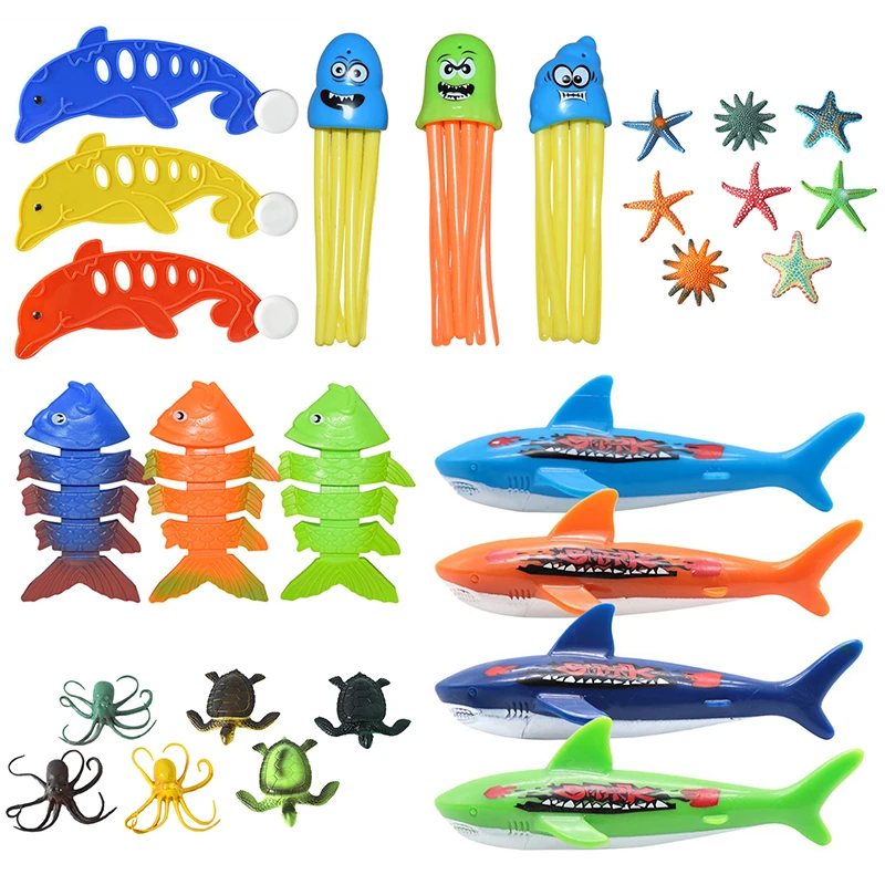 

8pcs Swimming Octopus Pool Diving Toys Children Funny Octopus Diving Game Play Water Toys Underwater Training Fun Bath Toys