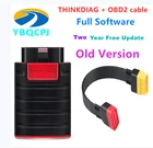 THINKCAR Thinkdiag старая версия, 2-летнее обновление с полным программным обеспечением, диагностический инструмент OBD2, мощный, чем Easydiag golo 3