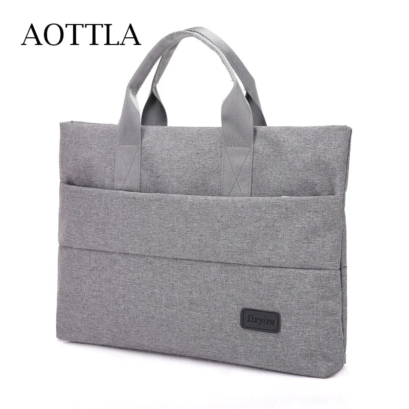 

Сумка AOTTLA для мужчин, Сумка для документов, вместительная сумка для ноутбука А4, высококачественный Женский портфель из ткани Оксфорд, повсе...