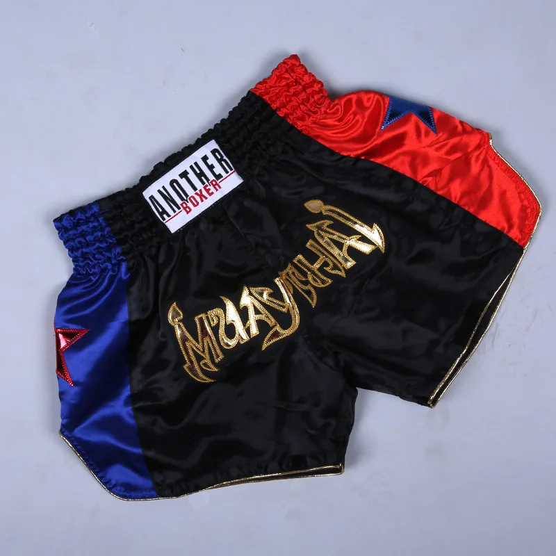 

MMA Boxing Shorts Men Muay Thai Training Women Breathable Elastic Fitness Kickboxing Polyester Supplies XS-3XL