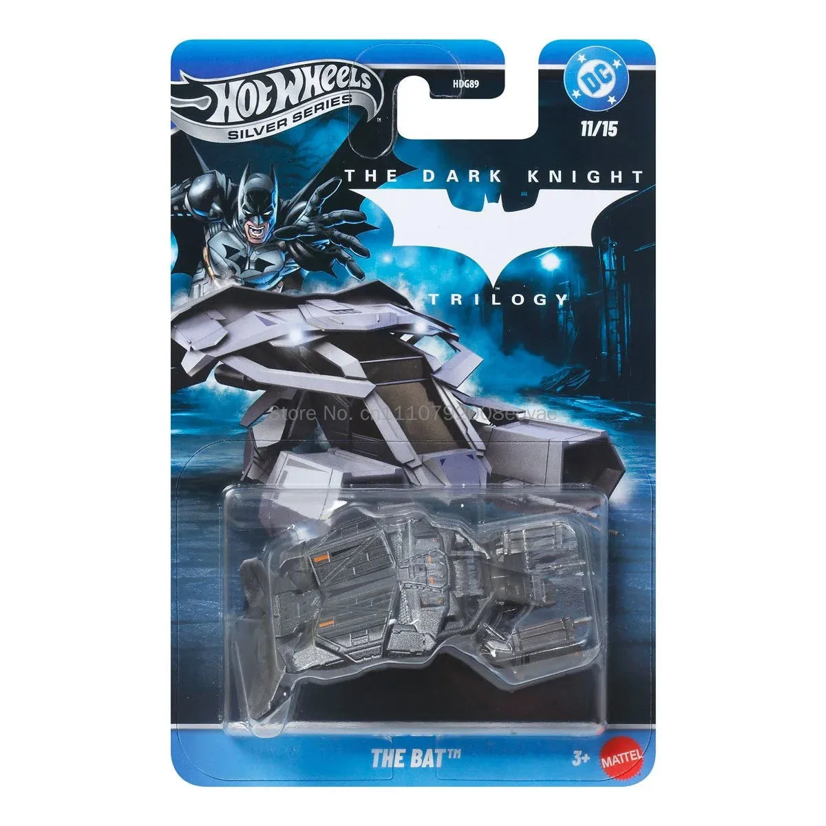 Фото Hot Wheels Silver Label Высокоскоростной автомобиль Бэтмена, масштаб 1:64, коллекционное издание, набор литых моделей из сплава, игрушка Hdg89 №2