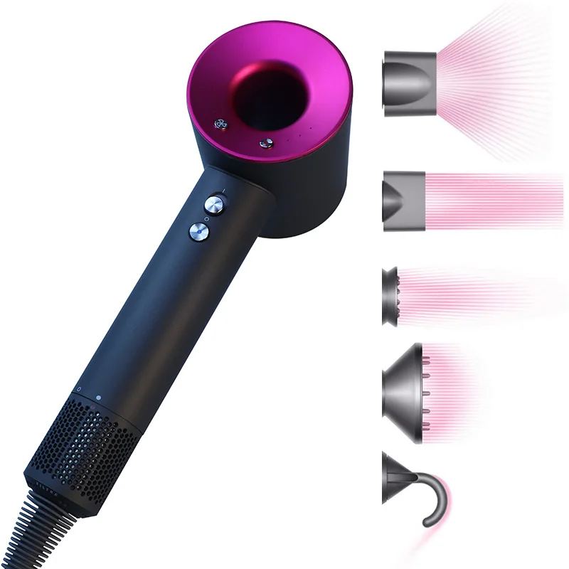 

Dropshipping Professional Hair Dryer With Attachment Negative Ionic Premium Hair Dryers Multifunction Salon Style Tool