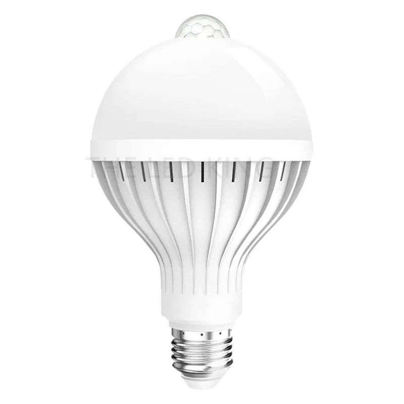 Светодиодная лампа E27 с радаром и пассивным ИК датчиком движения ночсветильник