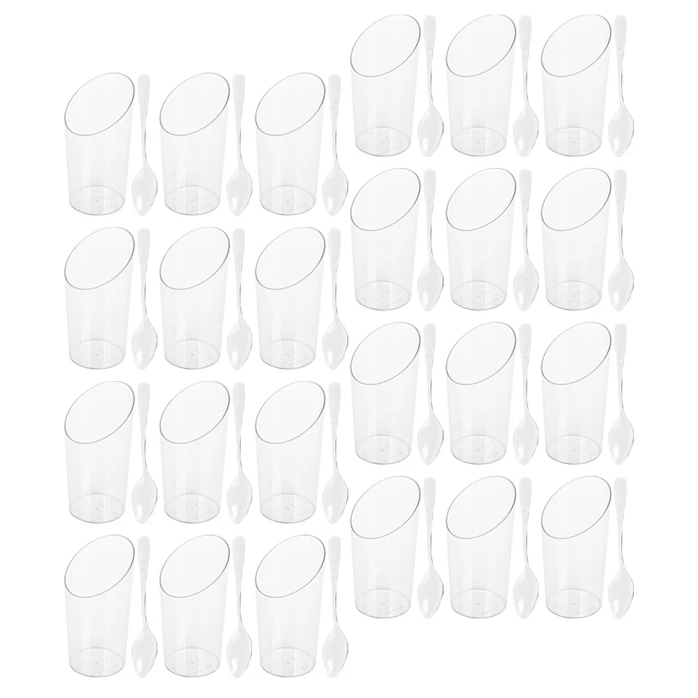 

24 набора изысканных десертных чашек, прозрачные бытовые пудинговые чашки