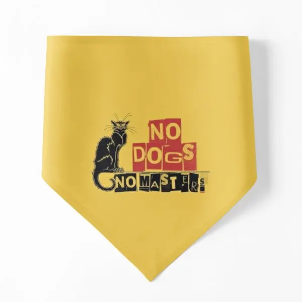 

Бандана для собак и кошек с принтом «No Dogs No Masters Le Chat Noir»