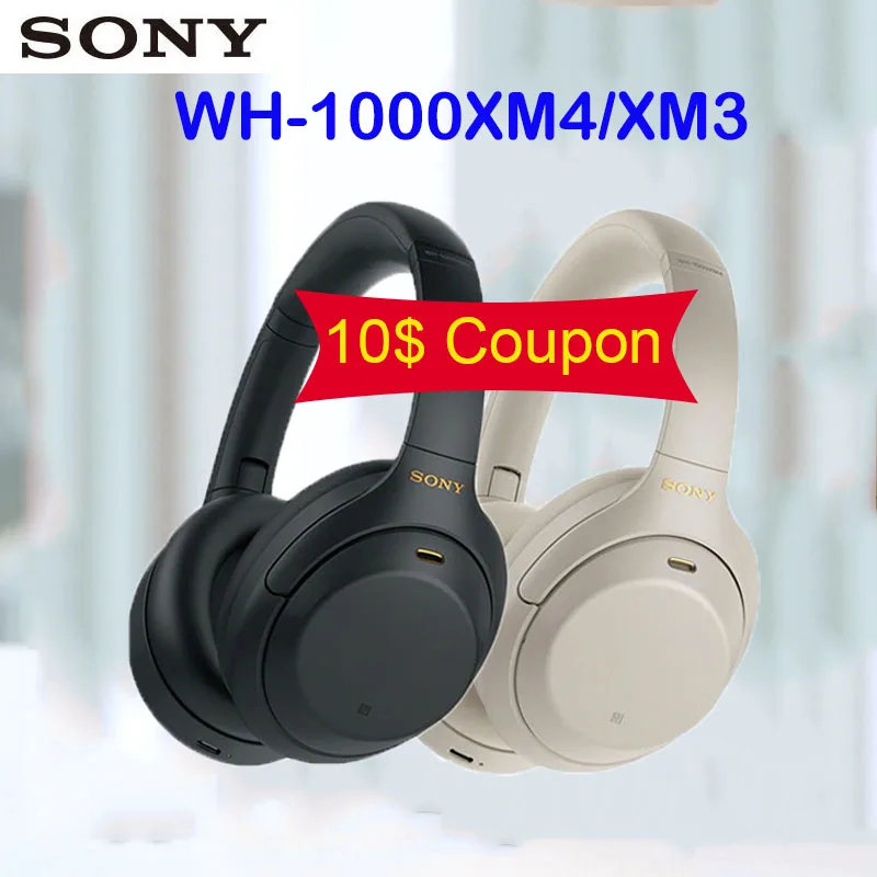 Sony WH-1000XM4 Wireless Bluetooth Headset Active Noise Cancelling Subwoofer for Android Huawei Apple