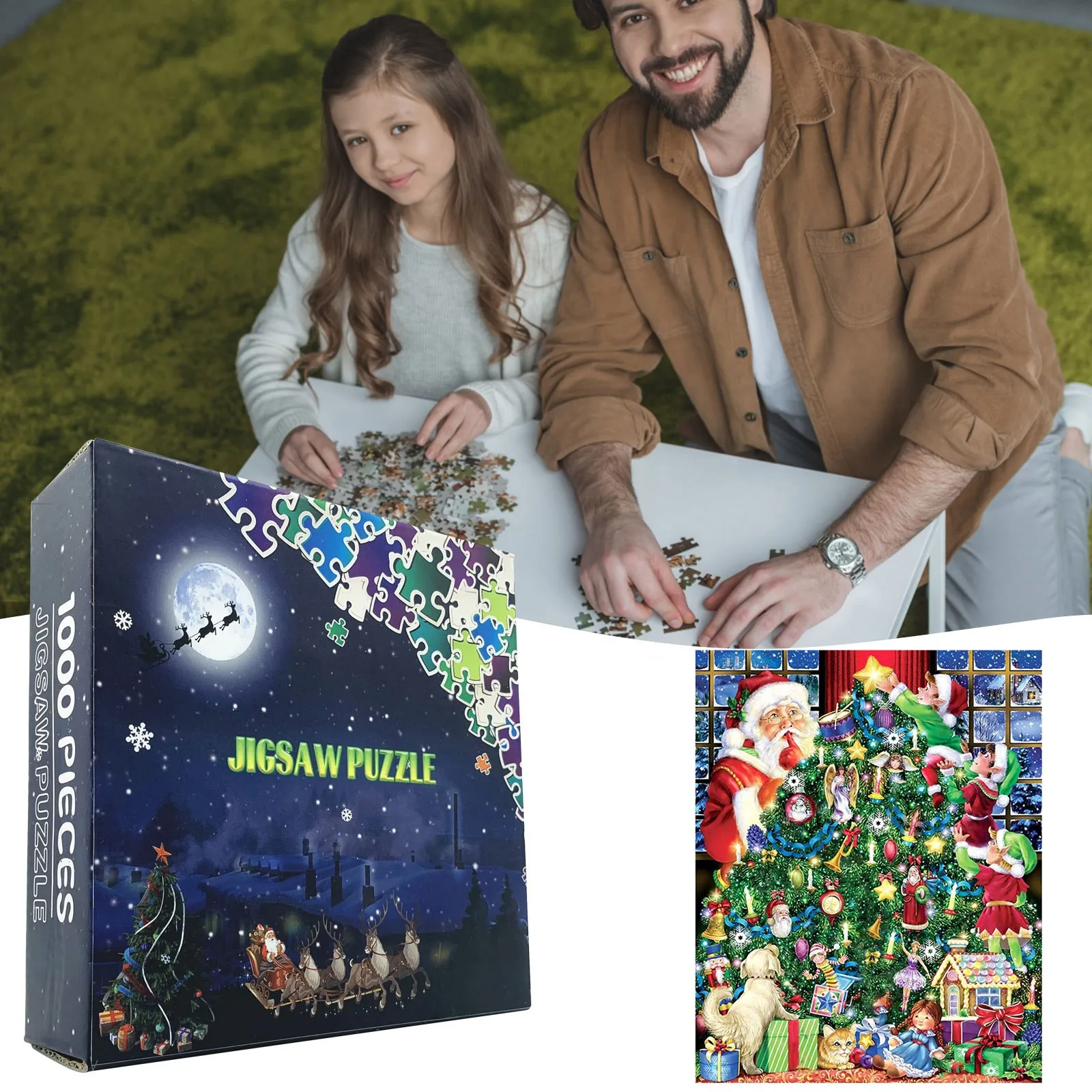 

Clause Toy Children Pieces Christmas Adult 1mm Series 1000 And Puzzle Christmas Puzzle Puzzle Puzzle Toy A2play 1000