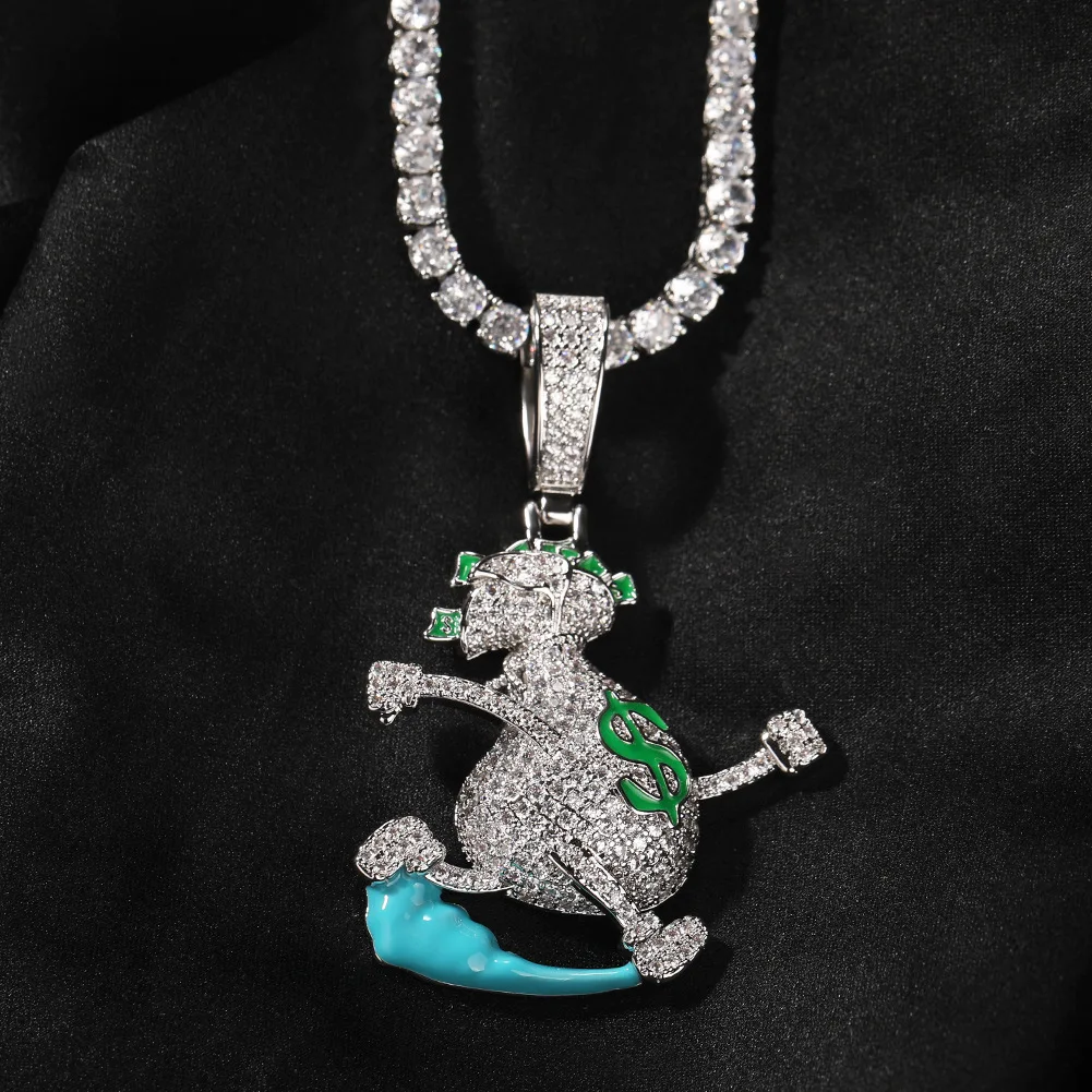 Цепочка с подвеской в виде кошелька для бега доллара США модное ожерелье стиле